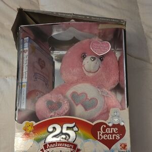 Care Bears 25th Anniversary Pink Plush with Heart Details